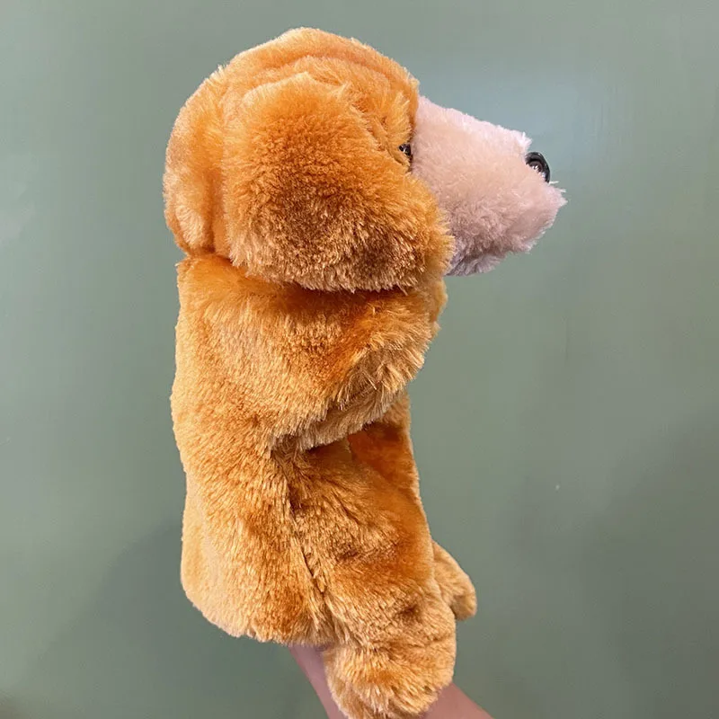 Animal Hand Puppet Dog Dolls Plush Hand Doll Early Education Learning Toys Children Marionetes Puppets For Telling Story