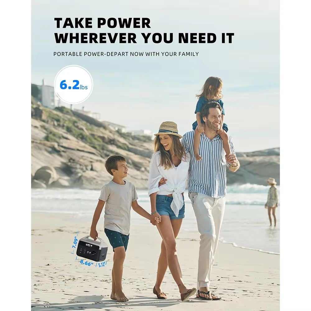 Portable Power Station 300W Mini Portable Power Supply 179Wh Outdoor Travel Uninterruptible Power Supply