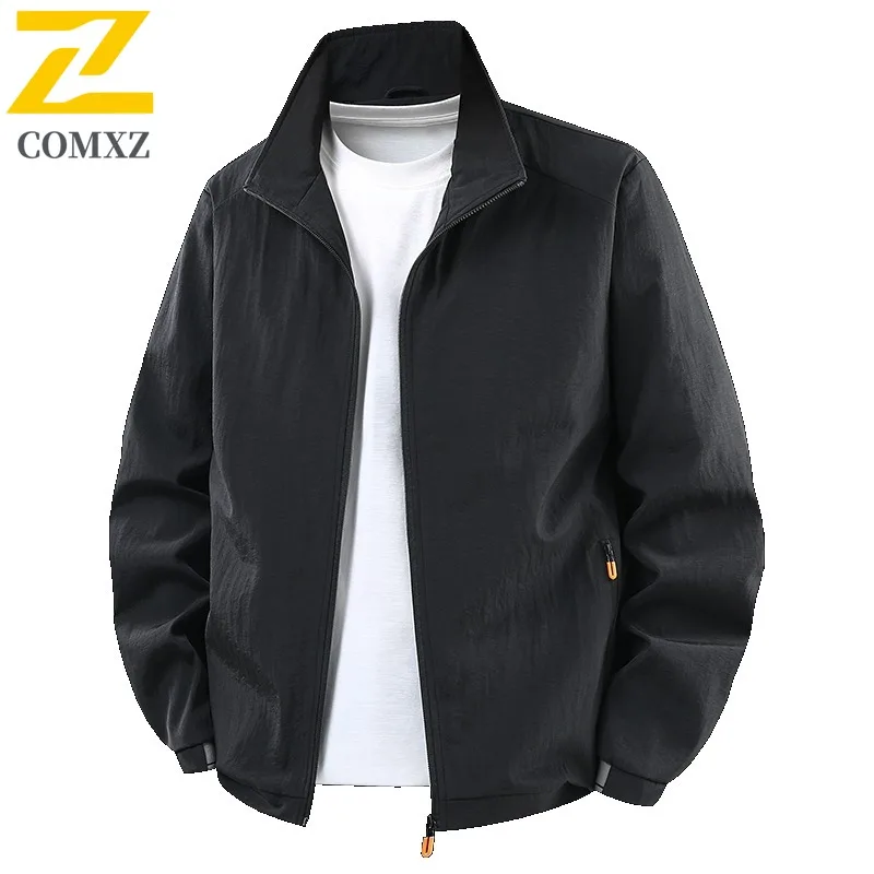 

Куртки COMXZ, универсальный воротник-стойка, уличное рабочее пальто для кемпинга, ветрозащитная высококачественная дорожная ветровка, мужская одежда