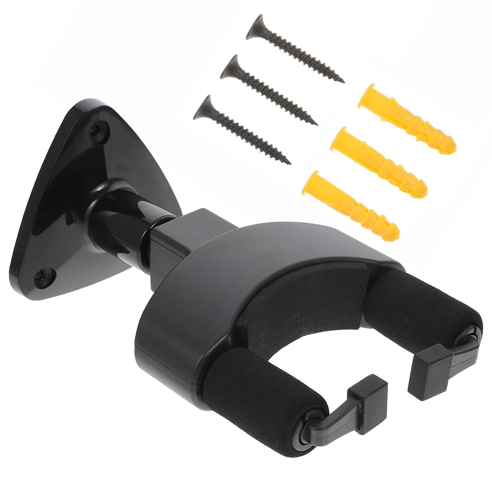 

1set Guitar Hanger Mount Holder Stable Hanging Black Musical Instrument Hanger Rack Acoustic Electric Instrument Rack Practical