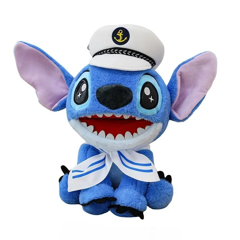 2025 Hot New Arrivals 30cm 25cm Explosive Navy Stitch Doll Big Teeth Stitch Plush Toy Star Baby Series Doll Gift