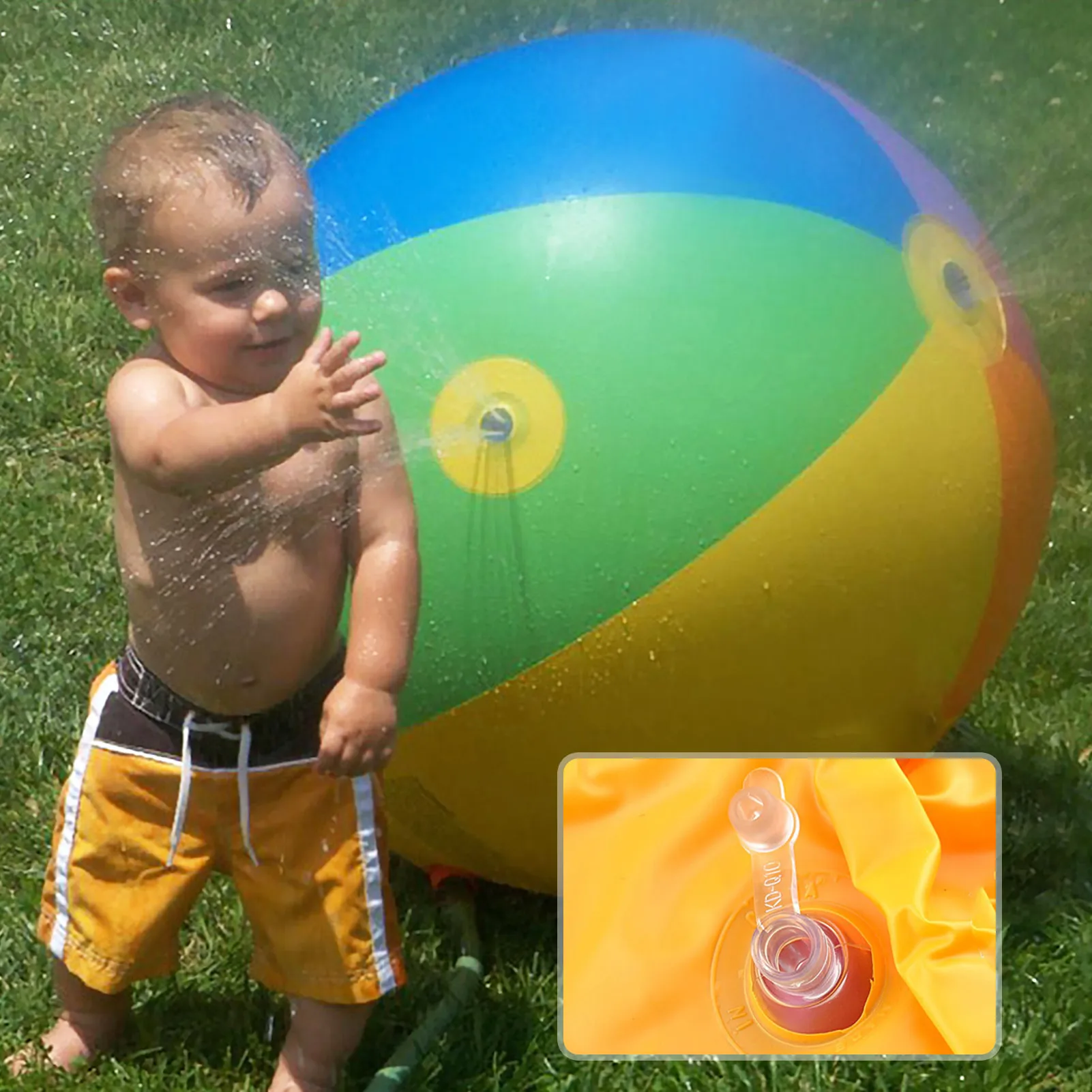 

Summer Kid Toys Baby Water Balloons Inflatable Water Spray Ball Sprinkler Splash Kids Beach Lawn Outdoor Pool Accessiories