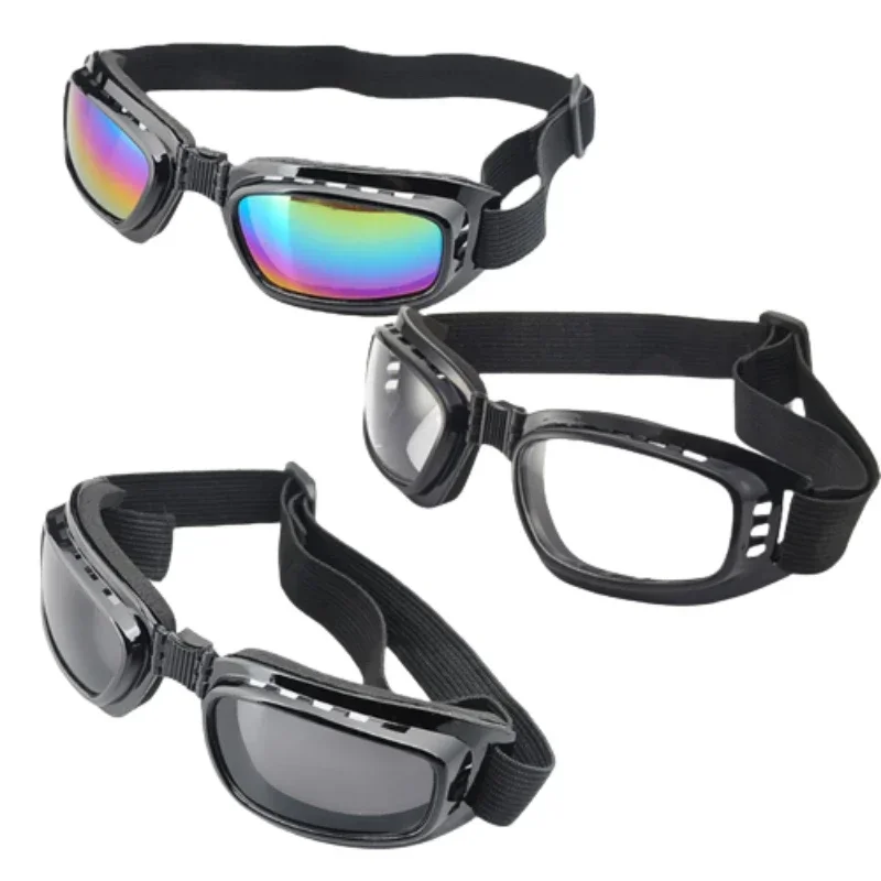 New Foldable Vintage Motorcycle Glasses Polarized Day Night Cycling Sunglasses Goggles Windproof Dustproof UV Protection Glasses