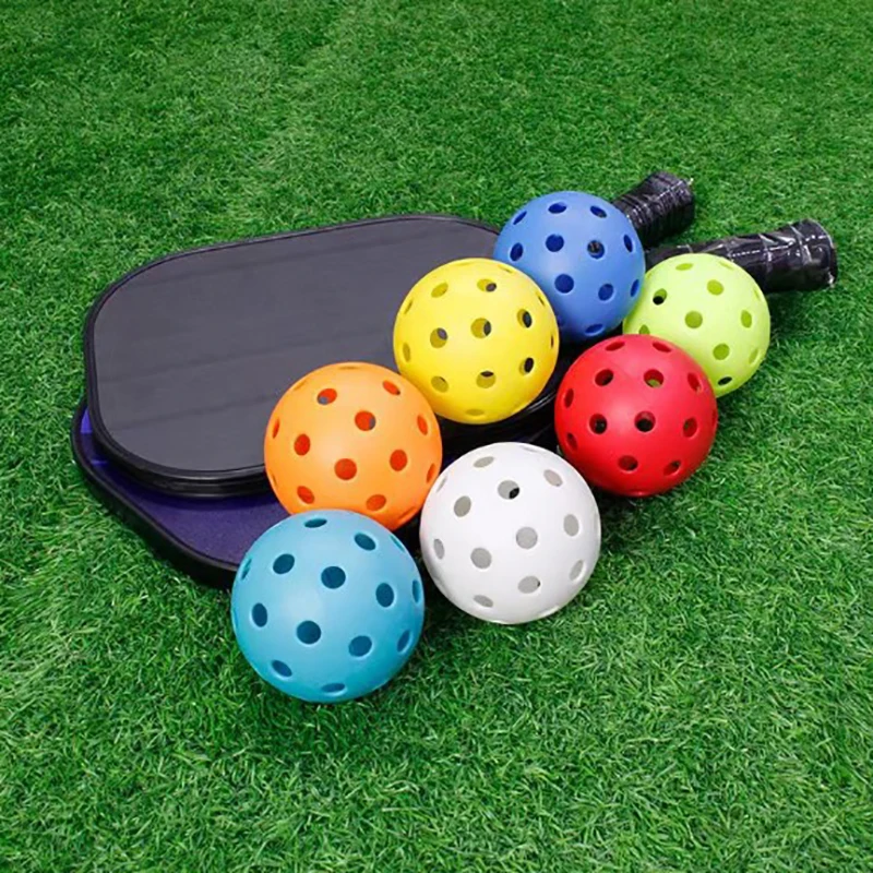 Luminous Pickleball 74MM Durable Night Light Green Ball 40 Holes Outdoor Competition Pickleball Balls Glowing In The Dark