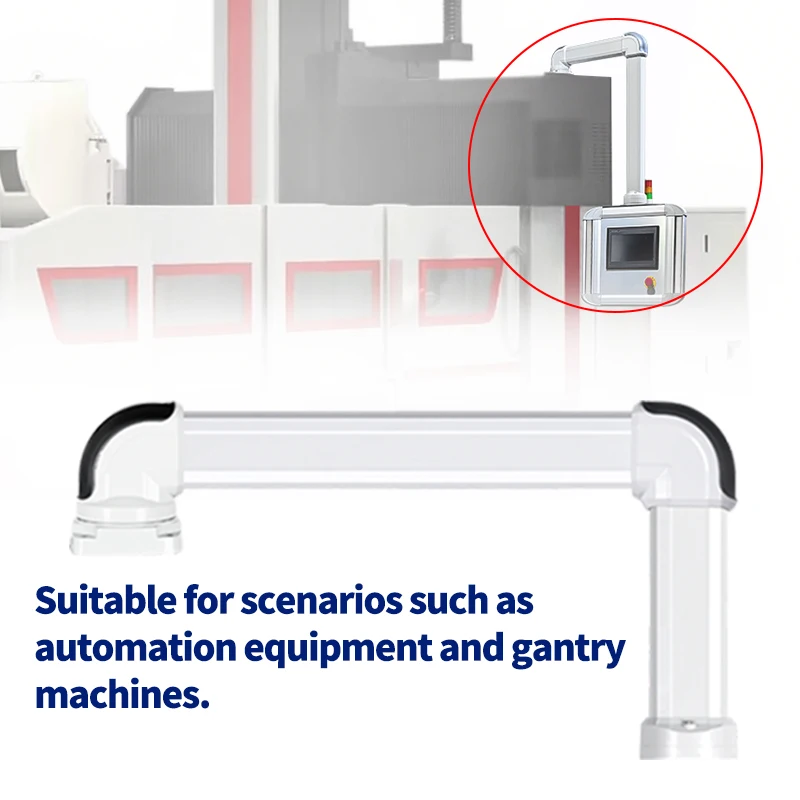 Caja de brazo de soporte HMI/sistema de brazo de suspensión sistema de soporte para carcasa de comando e integración de panel de visualización130
