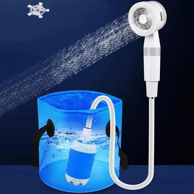 

Bathroom And Camping Shower Carry-On Outdoor Shower Pump Upgrade Rechargeable With Intelligent Digital Display