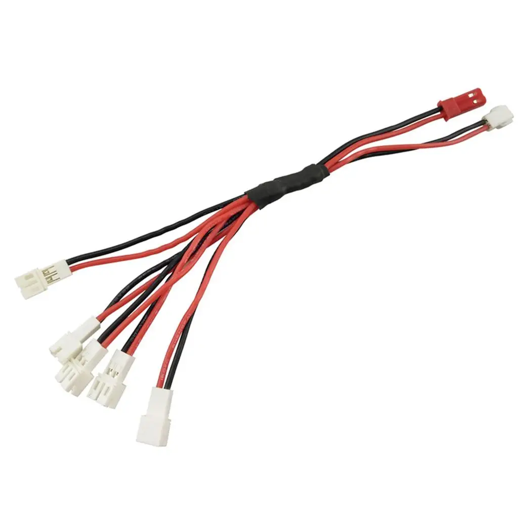 Li-po Battery Charging Cable, Linha de carregamento USB 2.0 para RC Drone, 5 em 2