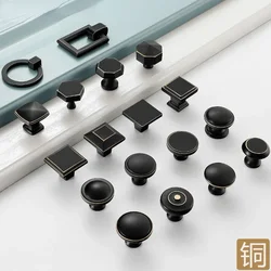Black Gold Bronze Knobs for Furniture Vintage Fashion Knobs and Handles for Drawers Home Accessories Cabinet Pulls