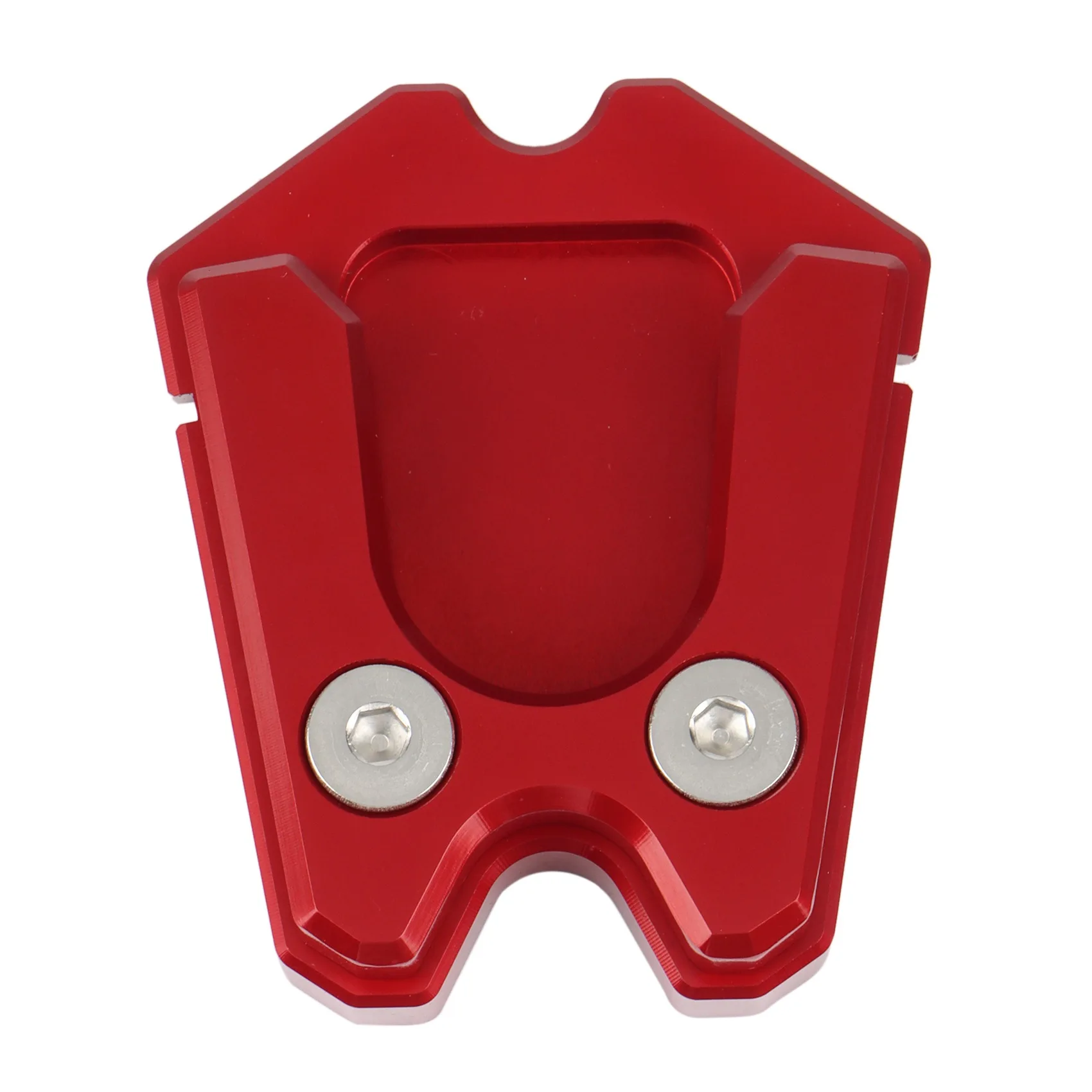 Motorcycle Kickstand Extension Plate Foot Side Stand Enlarge Pad for Vespa GTS GTV 3Vie(Red)