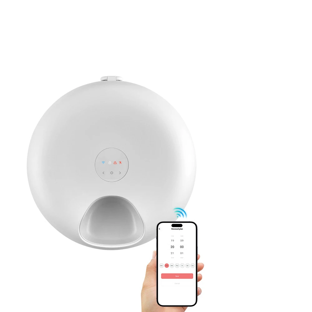 Weomg Wiederaufladbarer automatischer Futterautomat für Katzen und Hunde, Nassfutter, Samart-Spender, zeitgesteuerter Futternapf für Haustiere 3