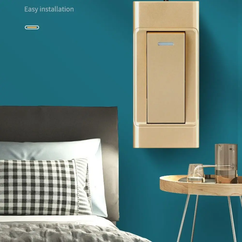 New 1 Gang 1 Way Surface-mounted Control Switch 2 Gang 2 Way Hand-pinched Mini Switch 110~250V Button Bedroom