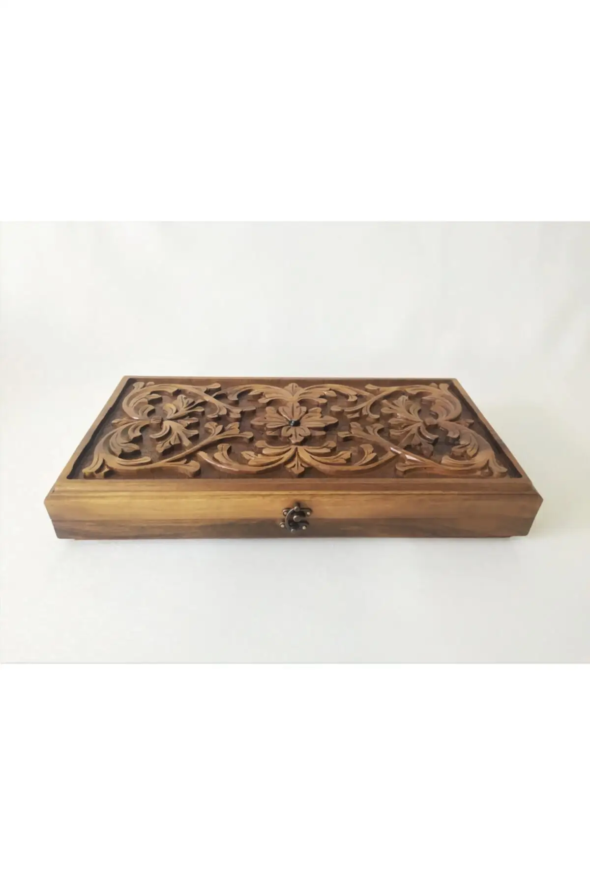 Hand-Carved Wooden Backgammon