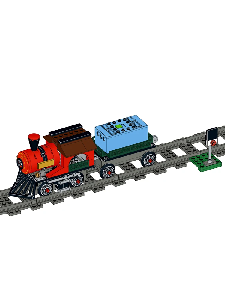 

NEW MOC Remote Track Control Small Train Building Blocks DIY Assembled Model Toys Bricks Enlightenment Puzzle Children's Gift