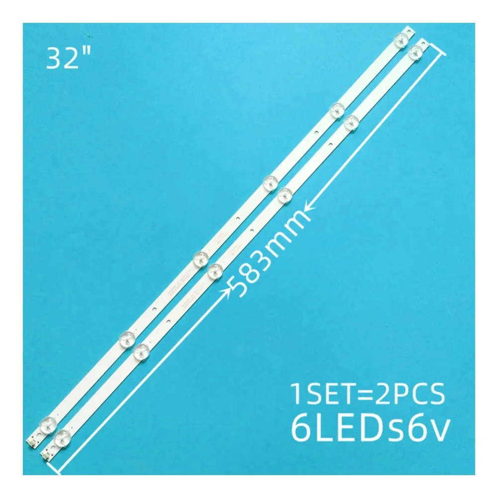 

LED backlight strip for 32inch K320WDC1 A2 4708-K32WDC-A2113N01 6LED 583MM TX-32ER250ZZ K320WDC2B K320WDC1176021