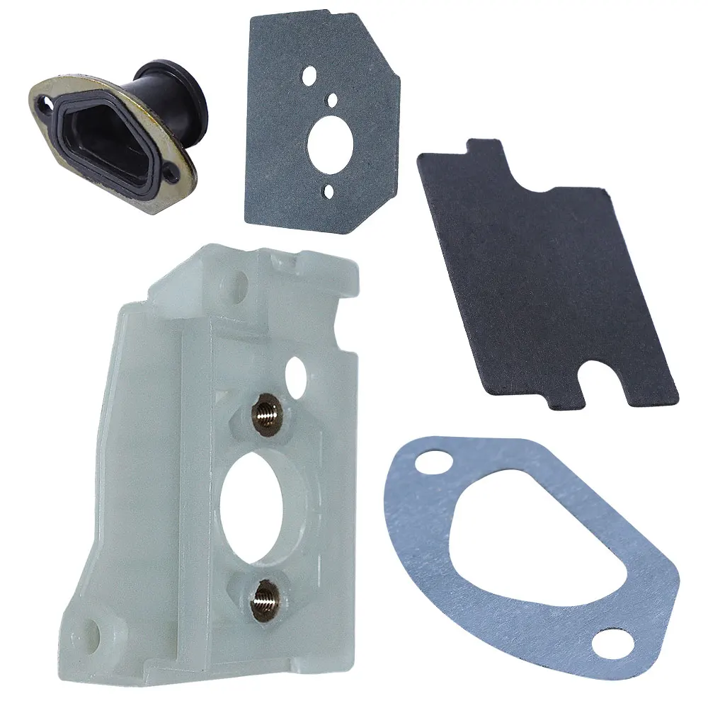 Carburetor Bracket Spacer Inner Guide Gaskets Kit For Chinese Chainsaw 4500 5200 5800 45CC 52CC 58CC Garden Tool Parts