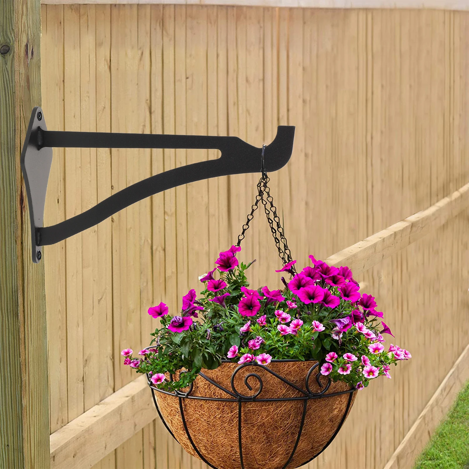 

2 Pcs Hummingbird Feeder Hook Heavy Duty Plant Hanger Hanging Flower Bracket Pot Hooks Decor Basket Fence