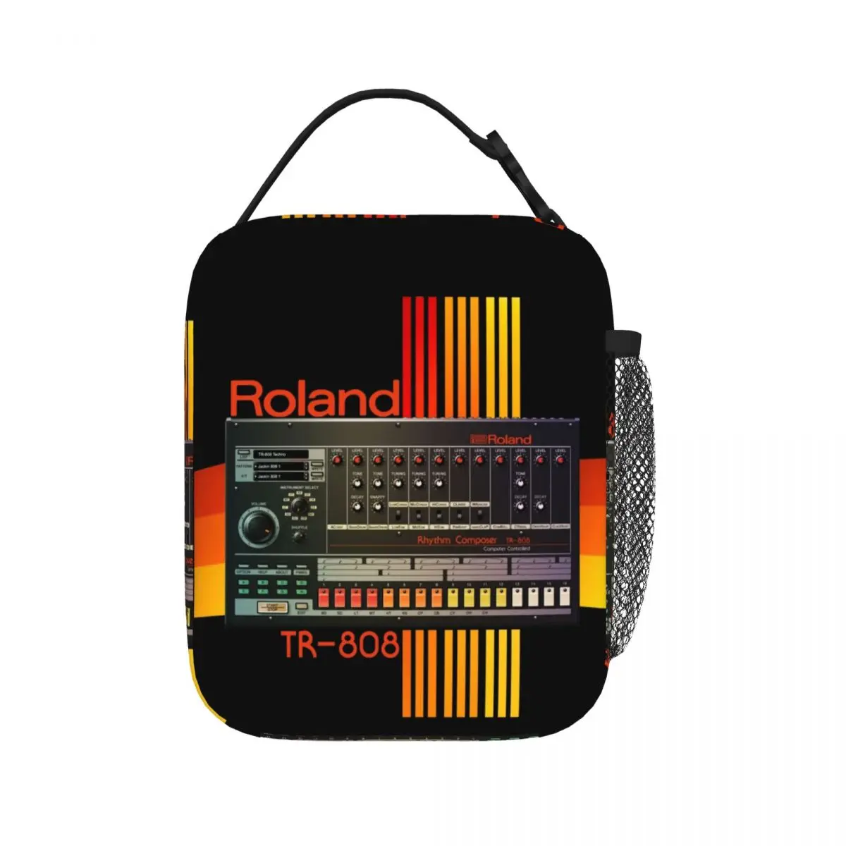 Roland Tr-808 Drum Machine Model Lunch Bags Insulated Lunch Tote Thermal Bag Leakproof Picnic Bags for Woman Work Kids School