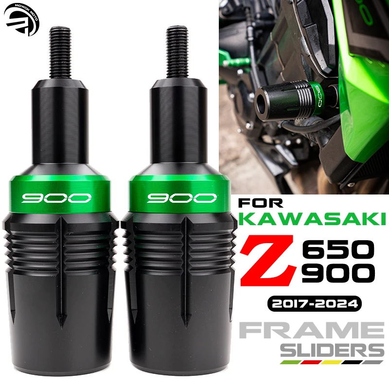 

For Kawasaki Z900 Z650 Z 900 650 ABS 2017-2024 2023 Motorcycle Accessories Frame Sliders Falling Protection Crash Protector Pad