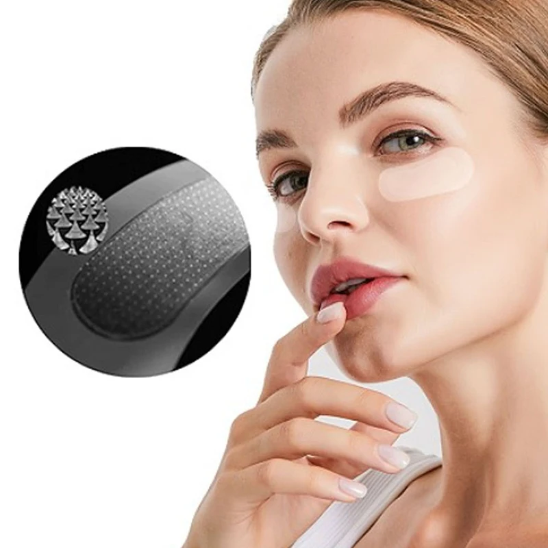 Hyaluronic Acid Microneedle Eye Patches Mask For Anti Wrinkle Aging Dark Circles Moisturizing Under Eye Gel Pads Skin Care