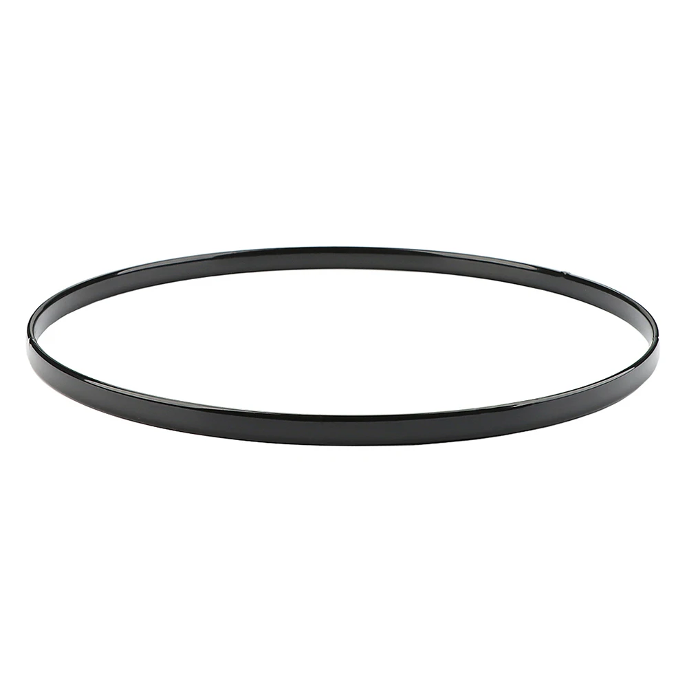 

12 Inch Black Drum Hoop WQ02 Percussion Parts Metal Rim Standard Size Durable Material Sound Stability Lug Replacement Snare