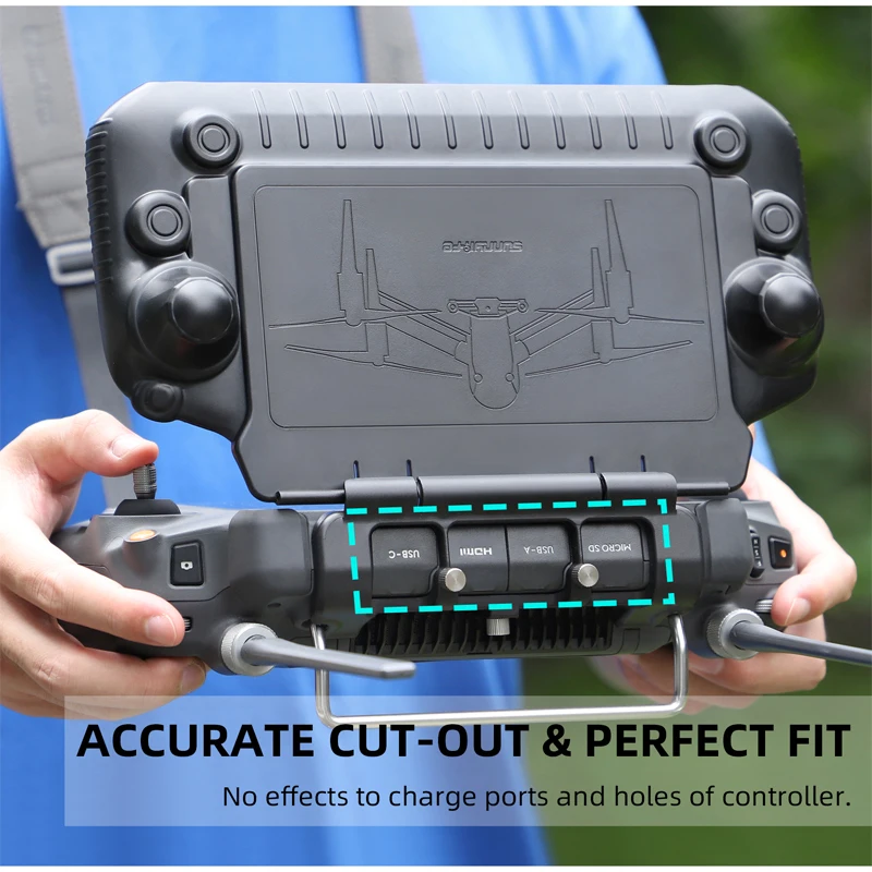 For DJI RC Plus Remote Control with Screen Protection Cover Sunshade Hood for DJI Inspire3 /T40 / T30 / T20P/PM320/RM700/M30