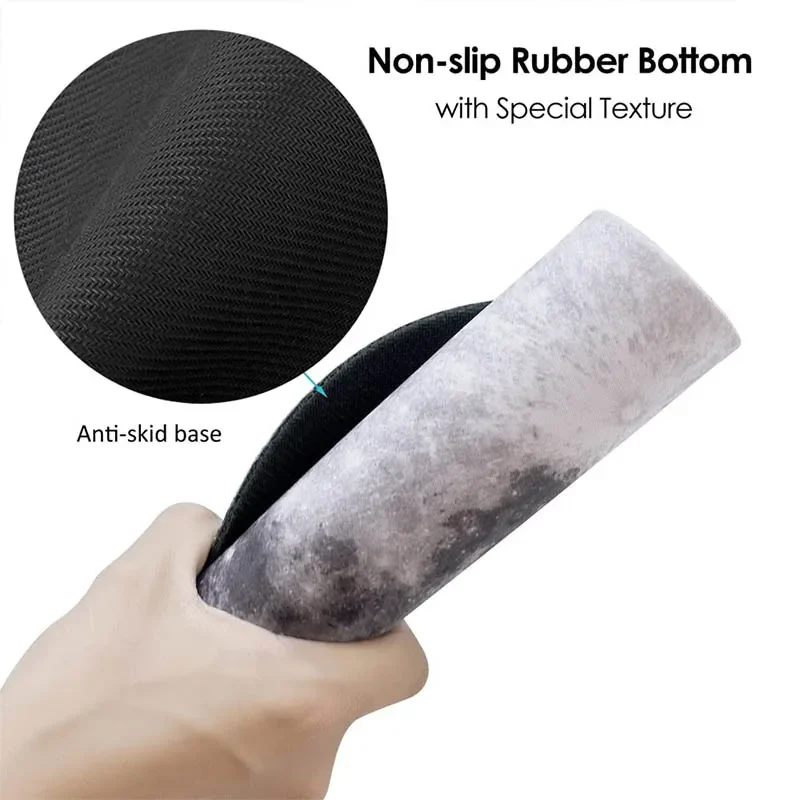 Kawaii Round Moon Mouse Pad For Game Computer Desk Mat Pads Non-Slip Rubber Waterproof Office MousePad