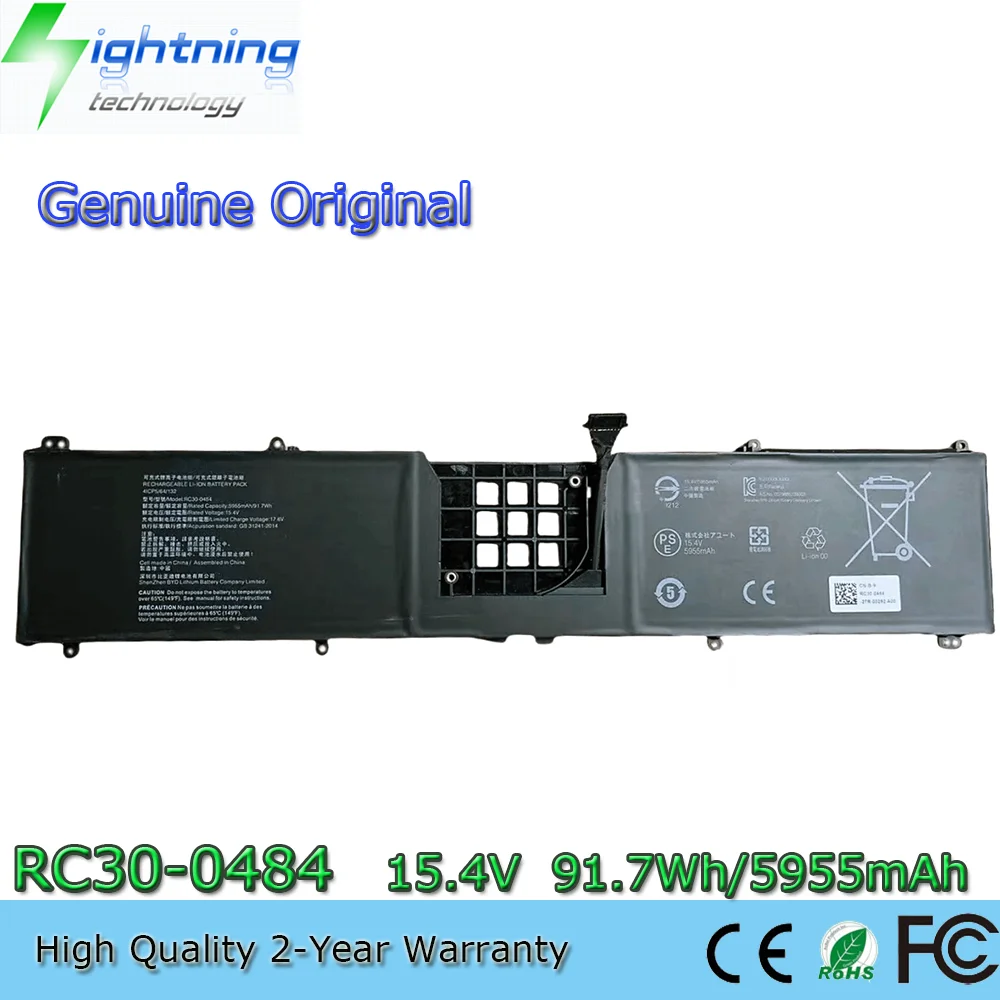 

New Genuine RC30-0484 15.4V 91.7Wh Original Battery for Razer RZ09-04840GH4-R3G1 BLADE 18 RZ09-0509