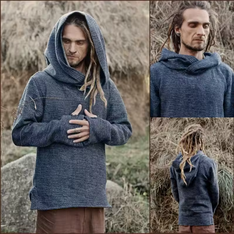 Neue Herrenmode Thermal Langarm Pullover Hoodies Vintage Hoodie Männer