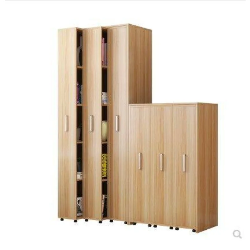 Dust-proof mobile invisible bookcase with wheel bookshelf push-pull drawer type pull-out gap cabinet storage locker crack