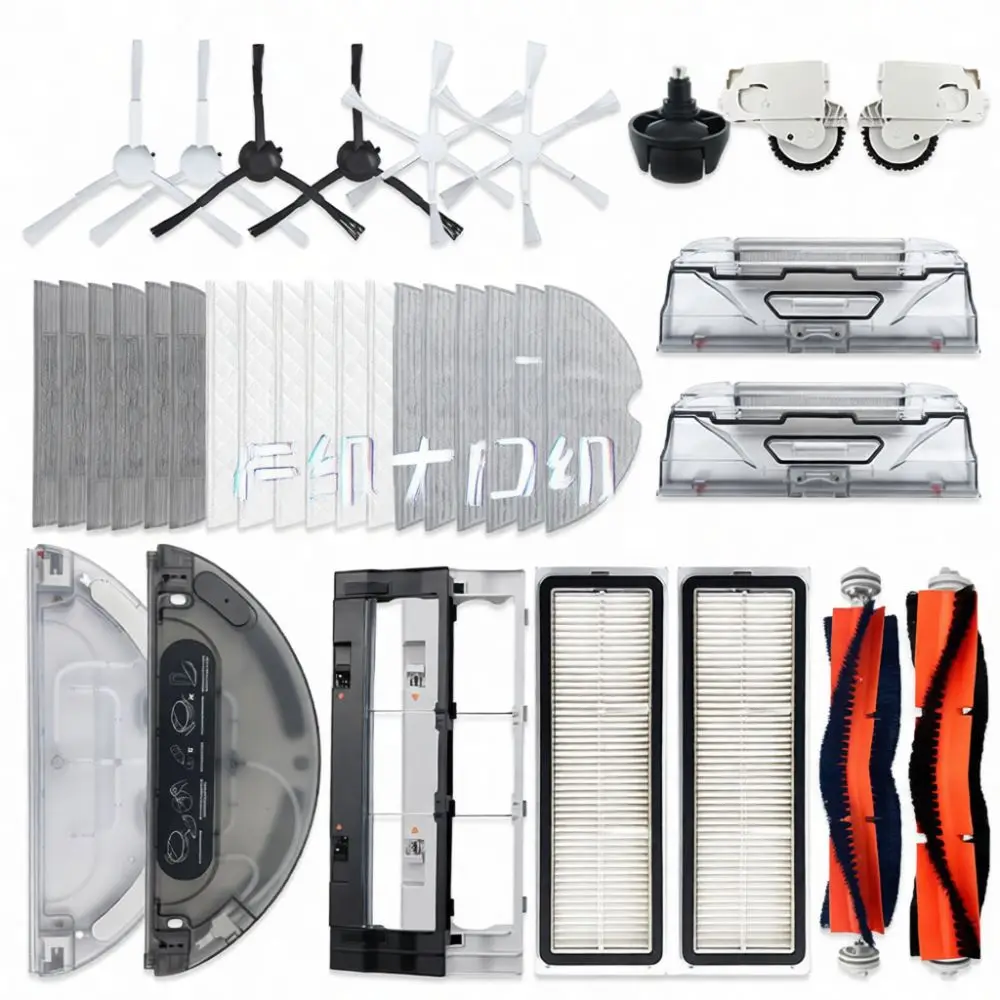 For Mijia 1C 2C 1T F9 Vacuum Cleaner Kit Replacement Parts Rolling Brush Side Brushes Hepa Filter Mop Pads Dust Box