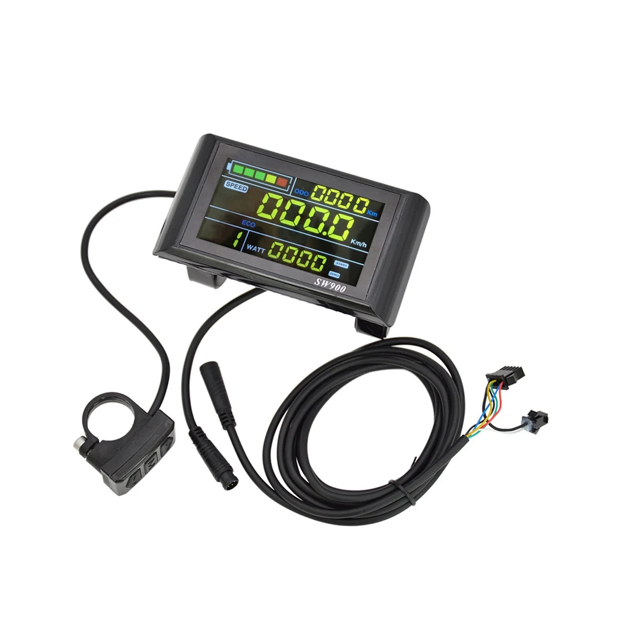 SW900 LCD Display Meter Control Panel 24 36 48V 52V 60V Electric Scooter 5 Pins Plug Riding Speed Time Power Display.