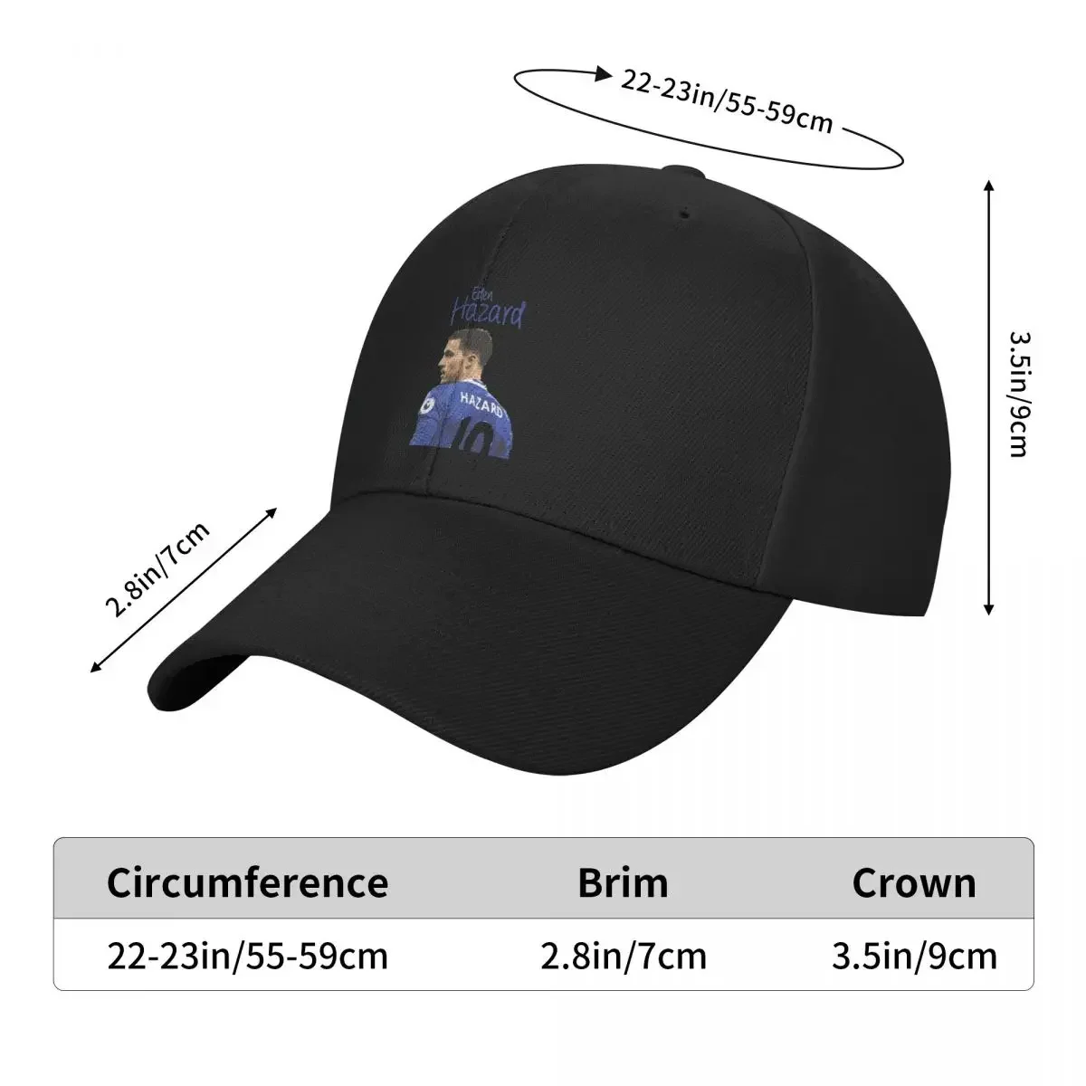 2026 Eden Hazard Baseball Cap Funny hats Beach Bag New Hat Fishing cap Men Golf Wear Women's view 6