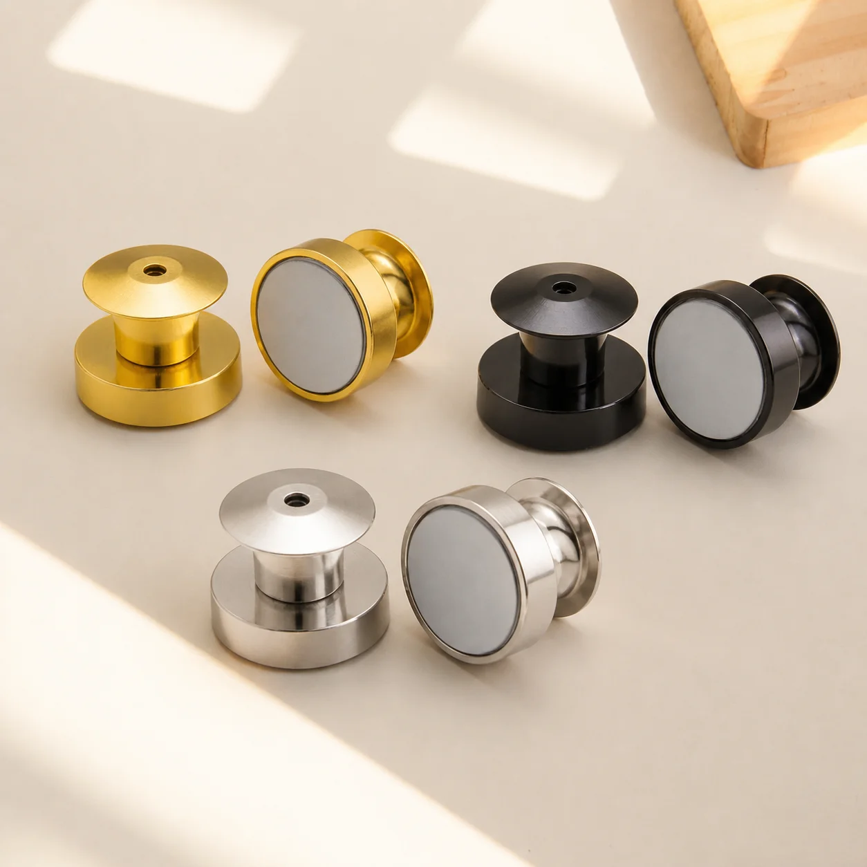 10Pcs Magnetic Clasp Brooch Locking Pin Backs Metal Pin Back Locking Pin Keepers Locking Buckle DIY Brooch Badge Jewelry Making