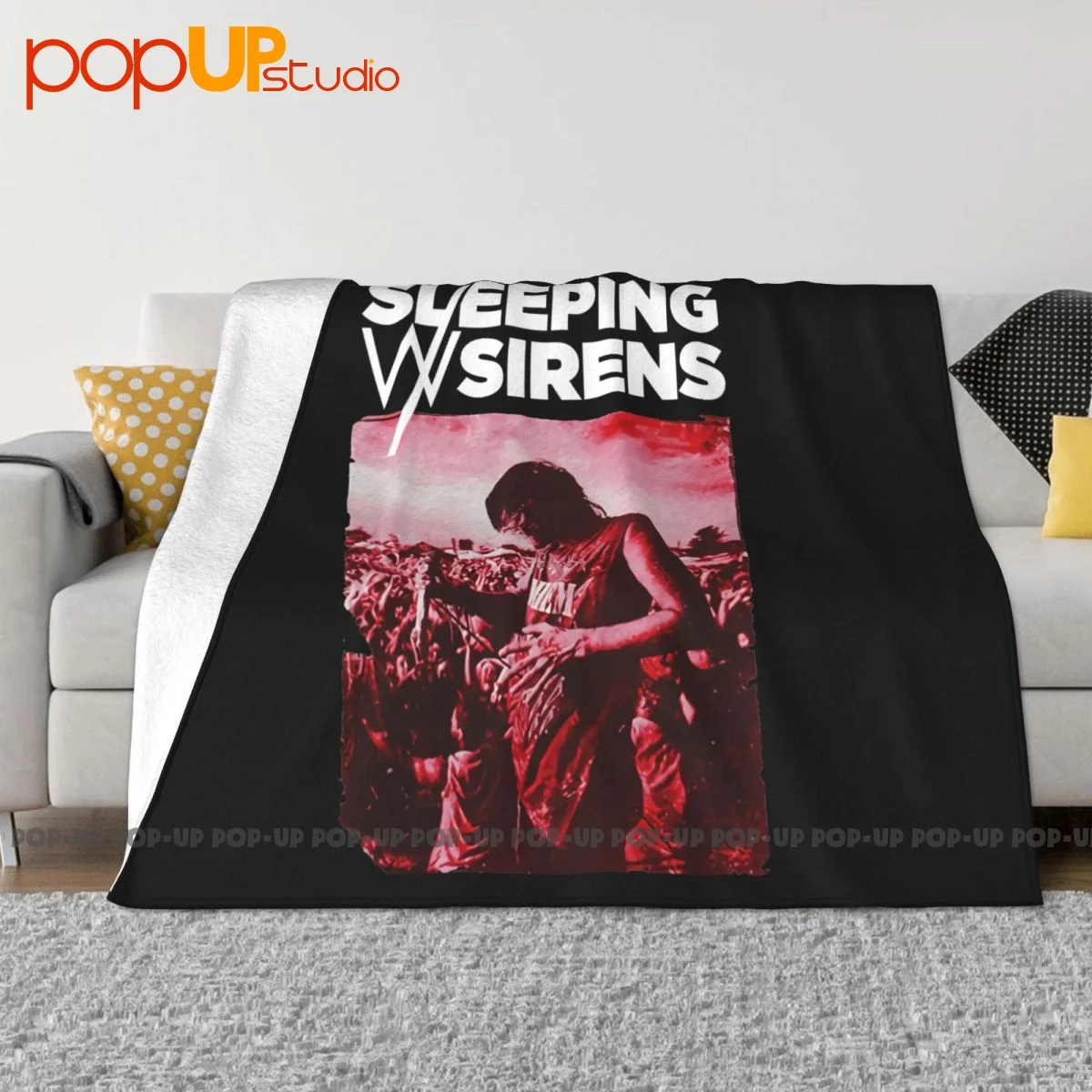 Sleeping With Sirens Kellin Quinn Blanket Fluffy Microfiber Sofa Decorative