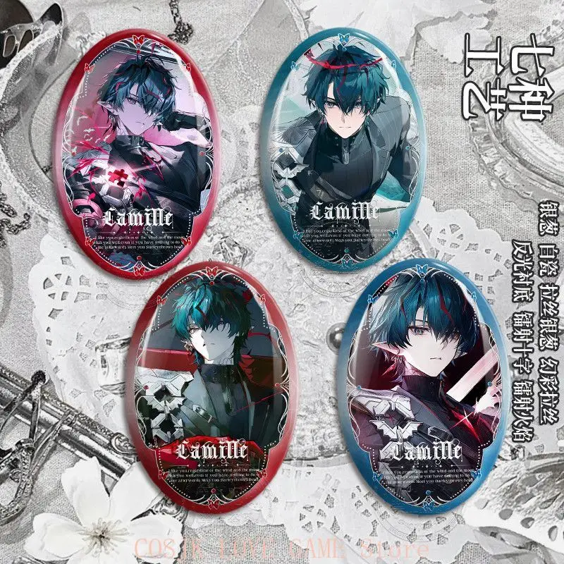 Game Arknights: Endfield Camille Cosplay Tinplate Badge Brooch Pin Bedge Birthday Present Anime Collection Pendant Gift