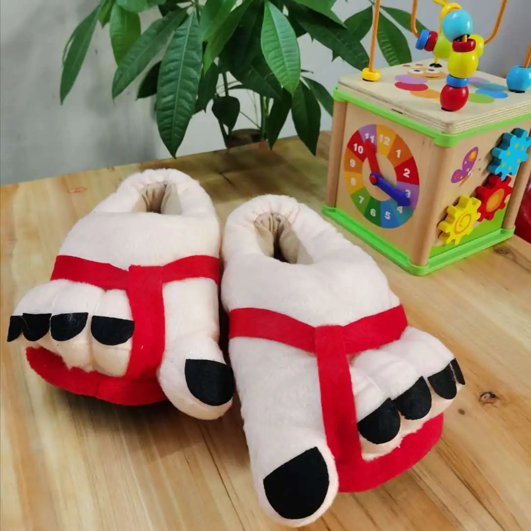 New Cotton Slippers Autumn and Winter Home Spoof Cute Indoor Comfortable Leisure Plush Cotton Shoes Boutique Simple Style