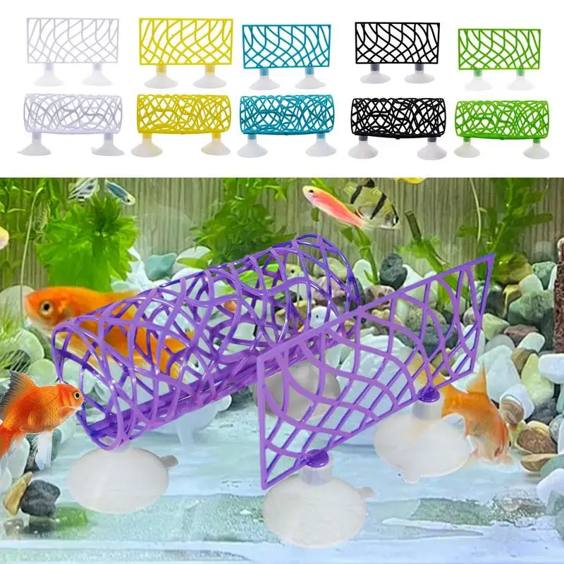 

Aquarium Betta Fish Acrylic Tube Small Tunnel Hide Tube With Suction Cup Shirmp Hammock Hiddens Resting Tube For Betta Fish