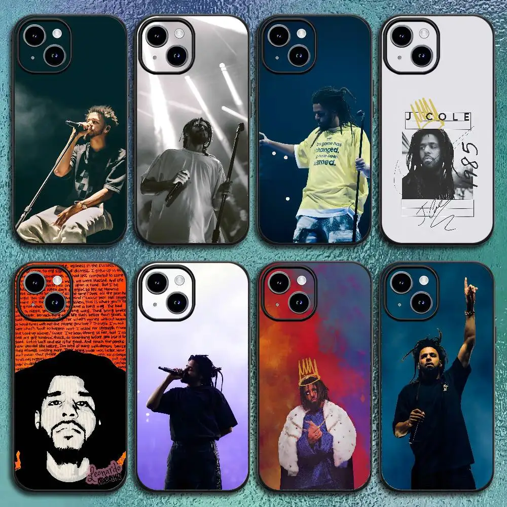 Pop J.Cole World Handyhülle für iPhone 17 12 13 14 15 16 Pro Max Plus Klassische schwarze Softshell