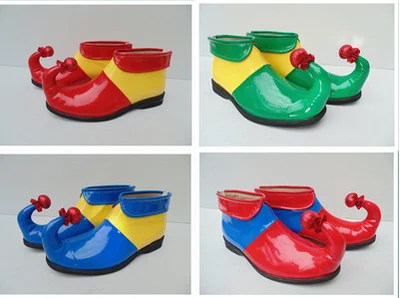 Karnevals-Streifen-Clown-Schuhe für Erwachsene und Kinder, Halloween-Rollenspiel-Schuhe, Zirkus-Aufführungskostüme, Party-Accessoires – Detail 5
