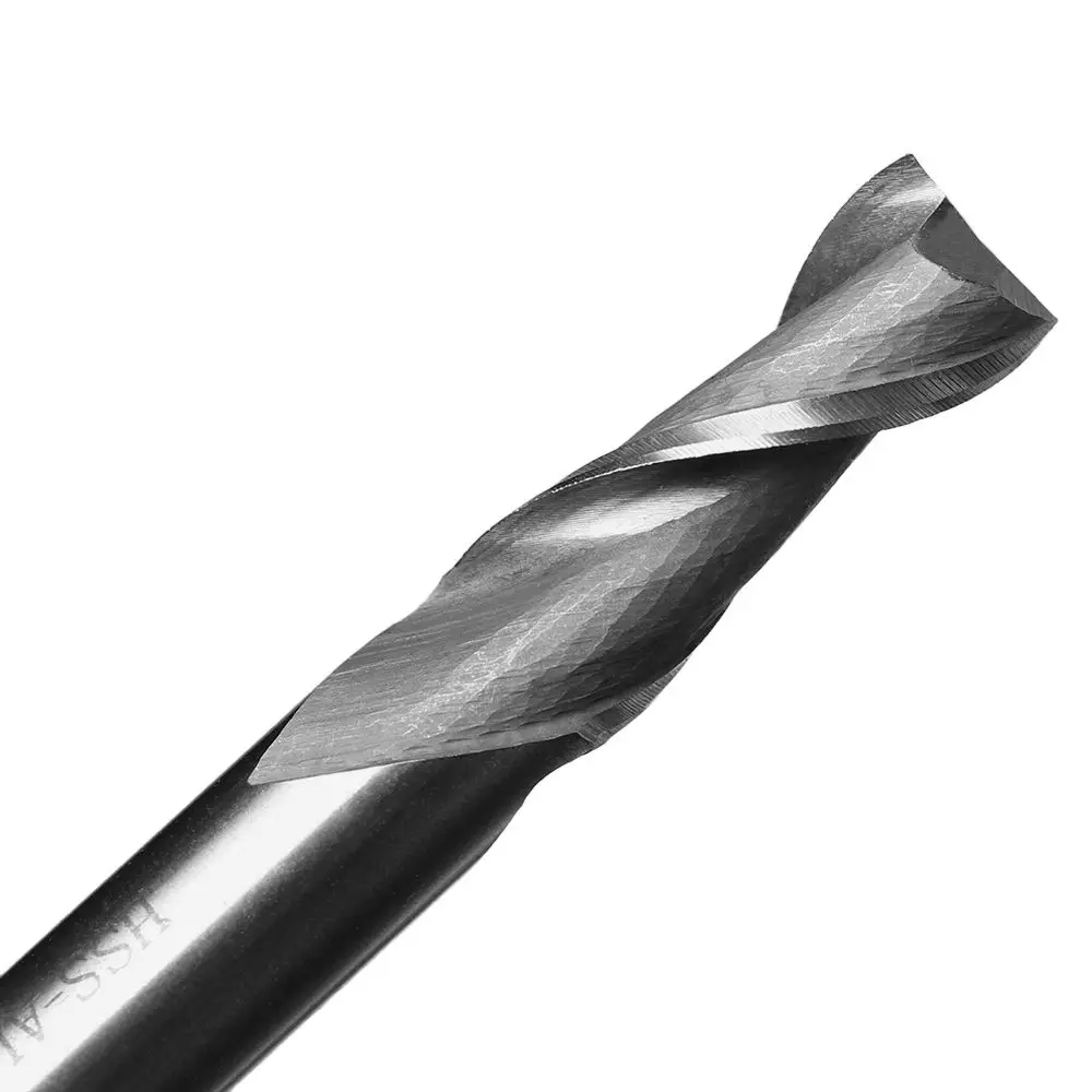 

1/5pcs Steel 2 Flute End 1-12mm Machine Tool Woodworking Drill Bits Mill Cutter CNC Straight Shank Milling Cutters