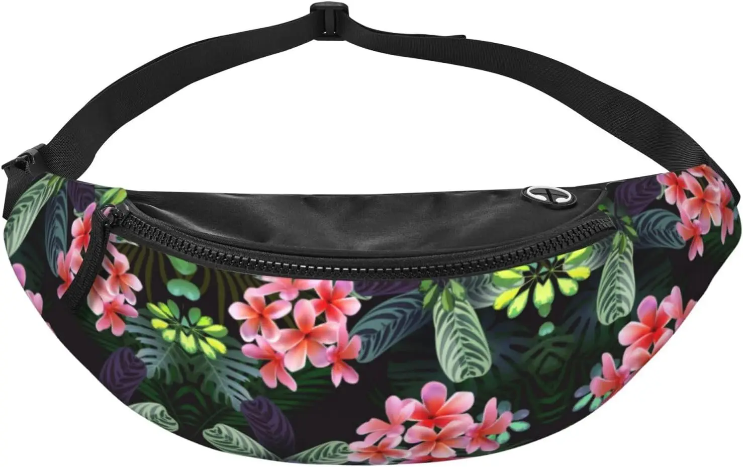 Hawaii Tropical Flowers Fanny Pack for Men Women Sports Waist Bag Pack Belt Bag for Travel Hiking Running