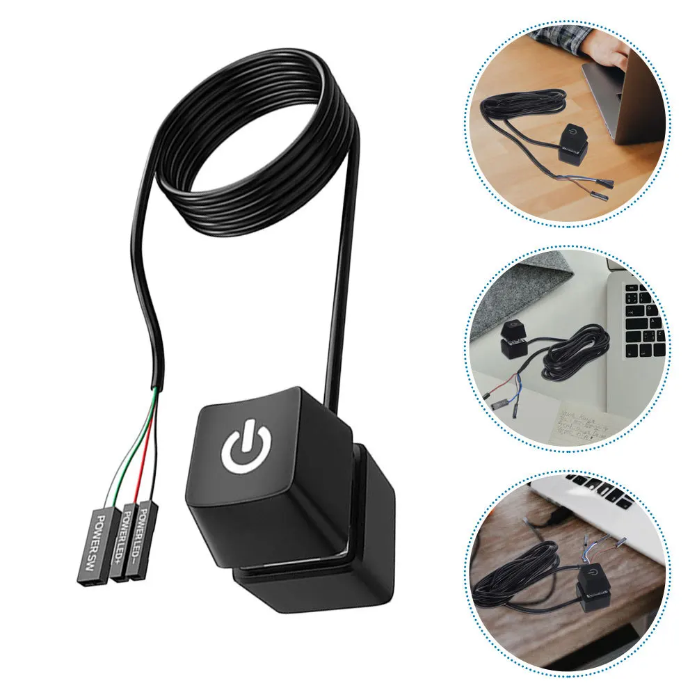 

Кнопка питания, удлинитель ПК, легкий, гладкий, гибкий дизайн для управления источником питания компьютера в офисном кафе, дома