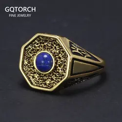 The Originals 925 Sterling Silver Vampire Rings With Natural Lapis Lazuli Stone Damon Stefan's Elija Klaus Rebeka Mikaelson