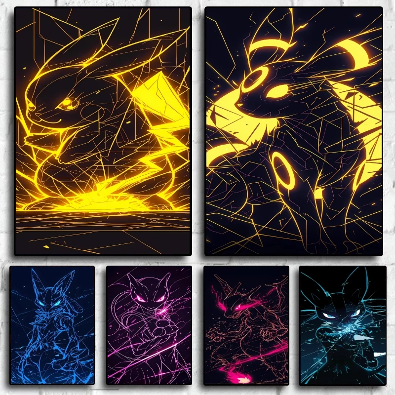 

High Quality Pokemon Pikachu Wall Decor with Unique Designs and Gorgeous Colors Bringing A Different Style To The Home Space