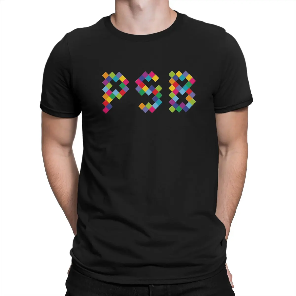 

Humorous PSB Icons T-Shirts Men Crewneck T Shirt Pet Shop Boys Short Sleeve Tees Adult Tops