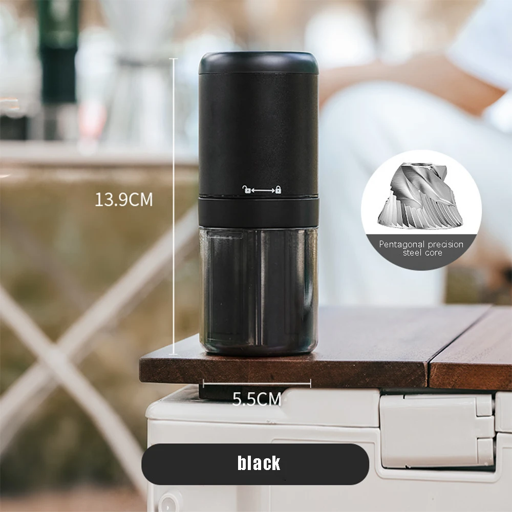 

Mini USB Rechargeable CNC420 Steel Core Portable Electric Coffee Grinder Coffee Bean Grinder Electric Bean Grinder Hand Grinder