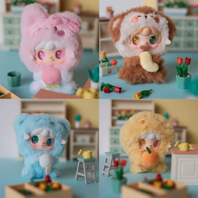 Caja ciega de felpa genuina Yooki V10 Gourmet para restaurante, bolso para muñeca, decoración con dije, juguetes de moda para chica, caja misteriosa, regalo ornamental