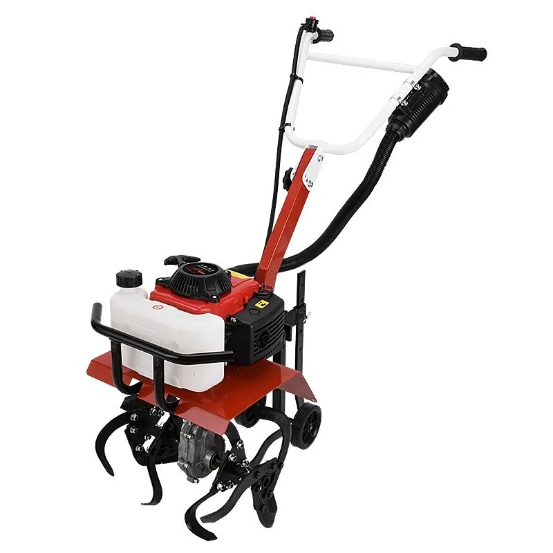 Micro-tiller Small household four-stroke soil loosening, weeding and ditching machine Paddy field weeding