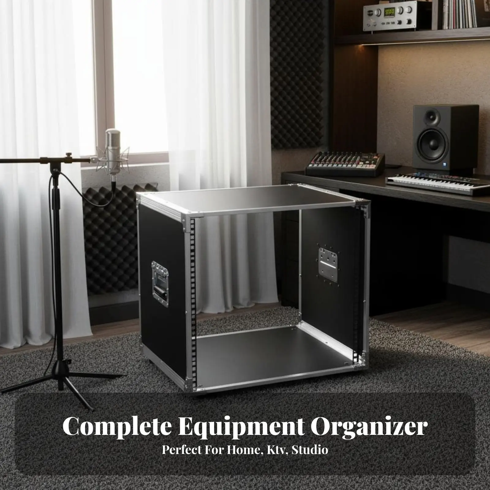 

Открытая рамная стойка для усилителя, простой дизайн, держатель для стереоаппаратуры, прочная и надежная, для диджеев, музыкантов, студий, сцен.