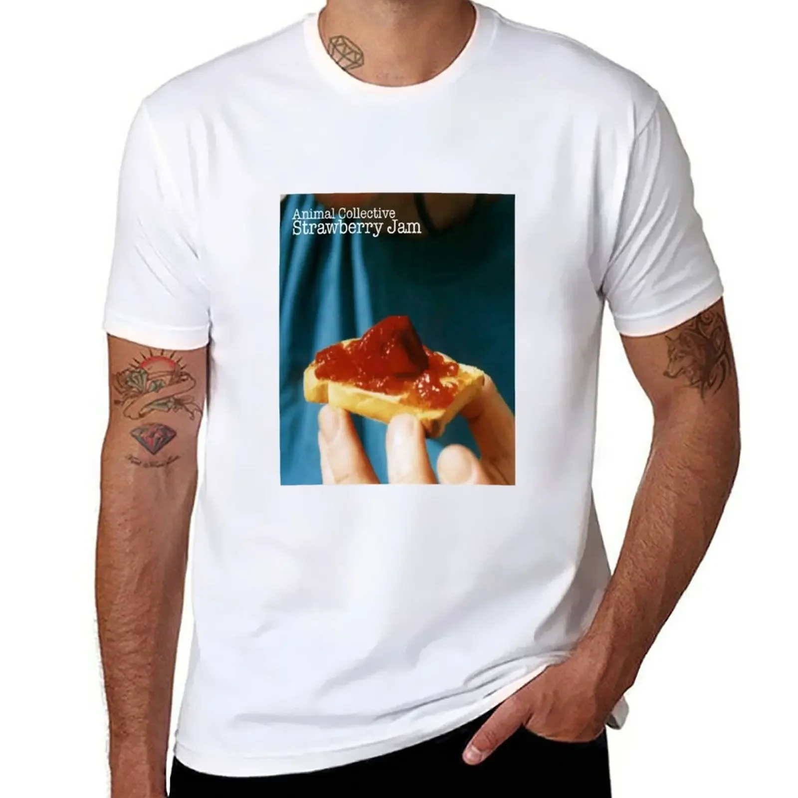 

Animal Collective- Strawberry Jam Alternative Artwork T-Shirt new edition quick-drying customs tshirts for men